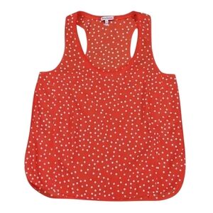 Juicy Couture Red and White Polka Dot Sleeveless Top